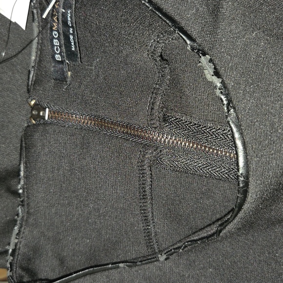 Black Classic BCBGMAXAZRIA Sleeveless Shift Dress - Picture 4 of 4